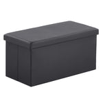 MX Foldable Storage Footstool - Black