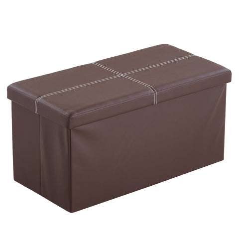 MXP Dream Storage Ottoman -Glossy Dark Brown