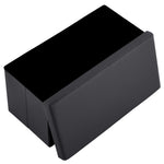 MX Foldable Storage Footstool - Black