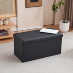 MX Foldable Storage Footstool - Black