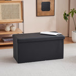 MX Foldable Storage Footstool - Black