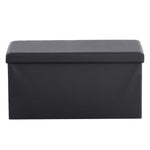 MX Foldable Storage Footstool - Black