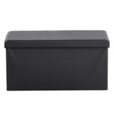 MX Foldable Storage Footstool - Black