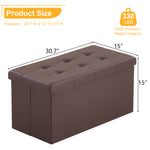 MXP Dream Storage Ottoman - Dark Brown