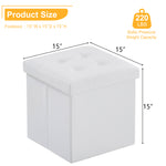 MXP Dream Storage Ottoman - White