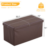 MXP Dream Storage Ottoman -Glossy Dark Brown