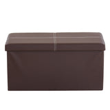 MXP Dream Storage Ottoman -Glossy Dark Brown